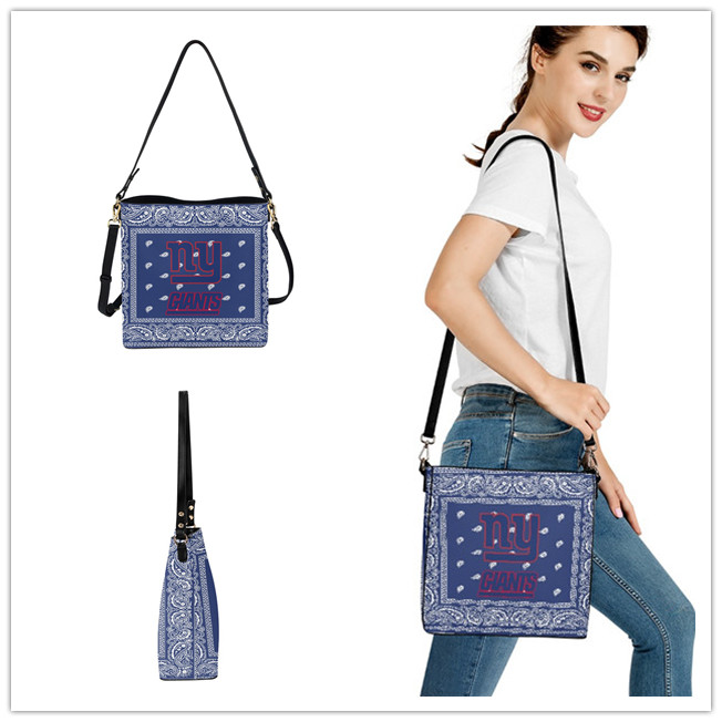 New York Giants PU Leather Bucket Handbag 001